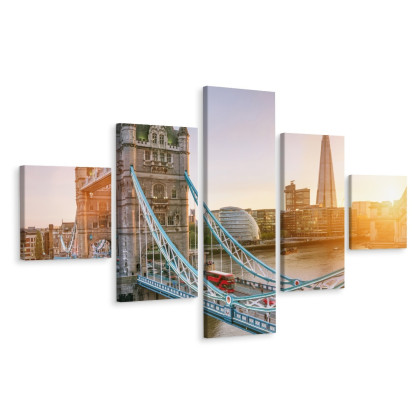 Obraz Wieloczęściowy Tower Bridge O Wschodzie Słońca