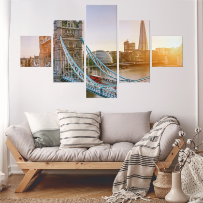 Obraz Wieloczęściowy Tower Bridge O Wschodzie Słońca