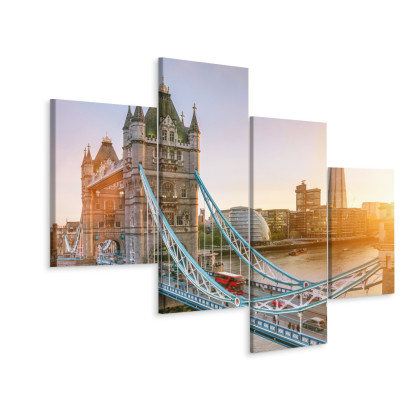 Obraz Wieloczęściowy Tower Bridge O Wschodzie Słońca