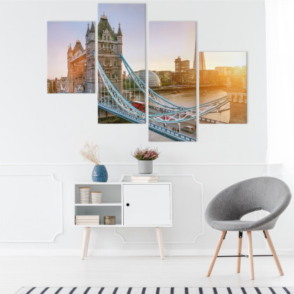 Obraz Wieloczęściowy Tower Bridge O Wschodzie Słońca