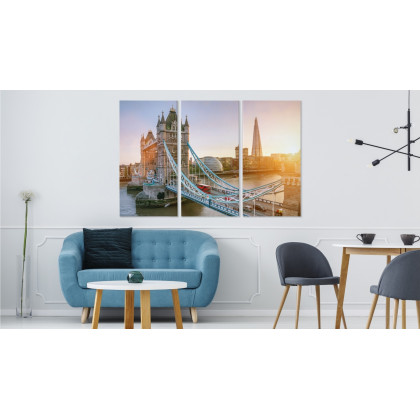 Obraz Wieloczęściowy Tower Bridge O Wschodzie Słońca