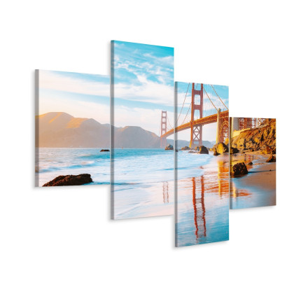 Obraz Wieloczęściowy Most Golden Gate W San Francisco
