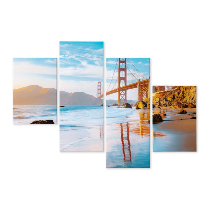 Obraz Wieloczęściowy Most Golden Gate W San Francisco