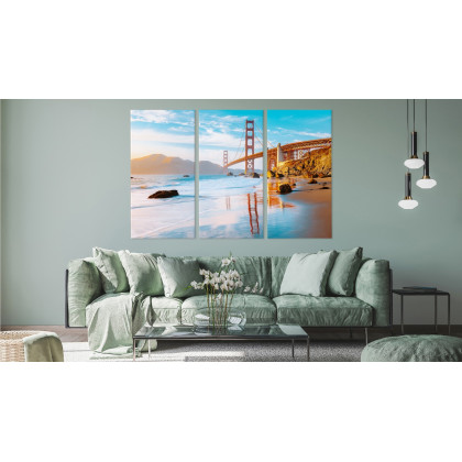Obraz Wieloczęściowy Most Golden Gate W San Francisco