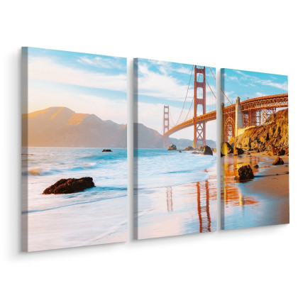 Obraz Wieloczęściowy Most Golden Gate W San Francisco