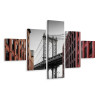 Obraz Wieloczęściowy Widok Na Most Manhattan Bridge Z Ulicy Washington Street