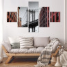 Obraz Wieloczęściowy Widok Na Most Manhattan Bridge Z Ulicy Washington Street
