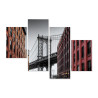 Obraz Wieloczęściowy Widok Na Most Manhattan Bridge Z Ulicy Washington Street