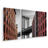 Obraz Wieloczęściowy Widok Na Most Manhattan Bridge Z Ulicy Washington Street