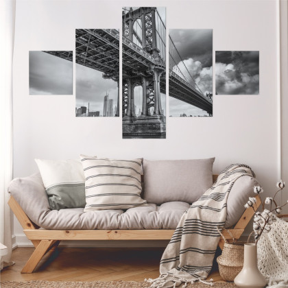 Obraz Wieloczęściowy Most Manhattan W Nowym Jorku