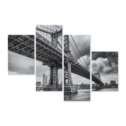 Obraz Wieloczęściowy Most Manhattan W Nowym Jorku
