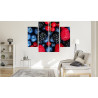 Obraz Wieloczęściowy Owoce Leśne W Skali Makro