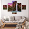 Obraz Wieloczęściowy Wodospady Havasupai