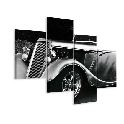 Obraz Wieloczęściowy Samochód Hot Rod W Stylu Vintage
