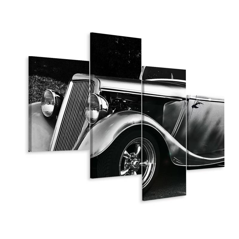 Obraz Wieloczęściowy Samochód Hot Rod W Stylu Vintage