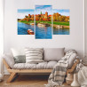 Obraz Wieloczęściowy Zamek Królewski Na Wawelu W Krakowie, Widok Panoramiczny