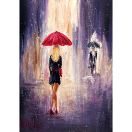 Obraz Na Płótnie Walking In The Rain