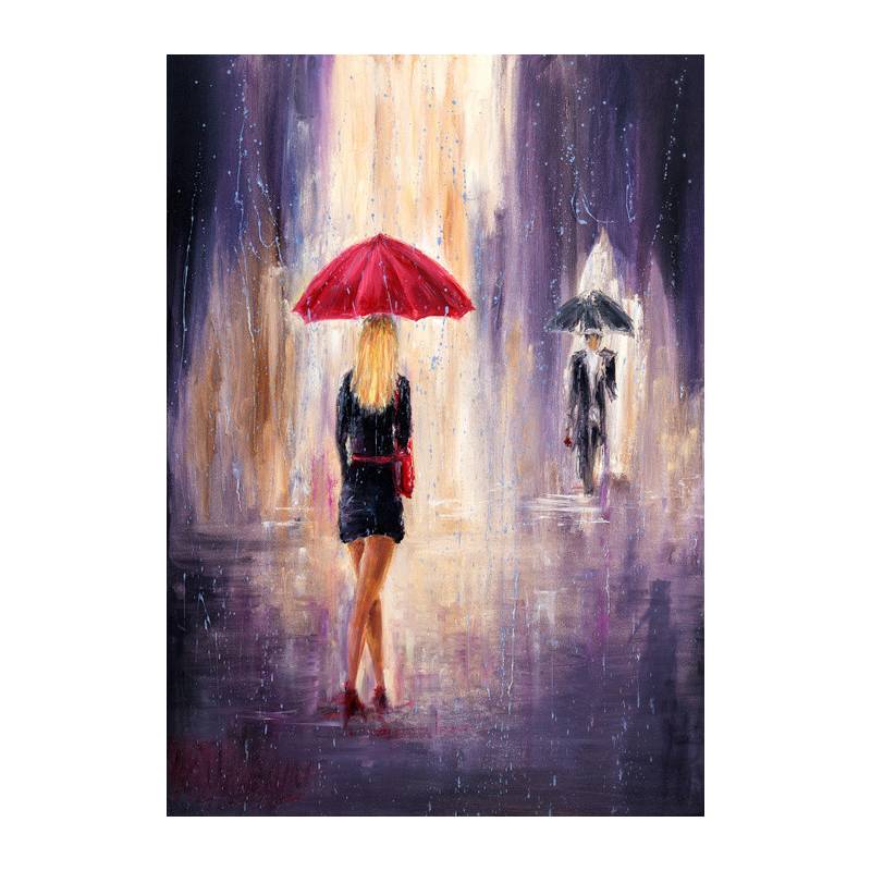 Obraz Na Płótnie Walking In The Rain