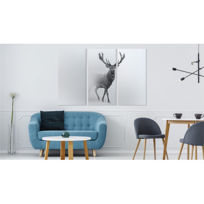 Obraz Wieloczęściowy Dostojny Jeleń We Mgle
