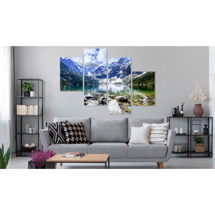 Obraz Wieloczęściowy Jezioro Morskie Oko 3D