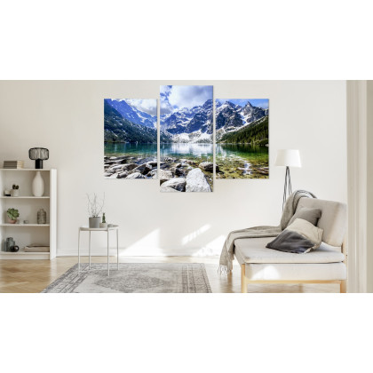 Obraz Wieloczęściowy Jezioro Morskie Oko 3D