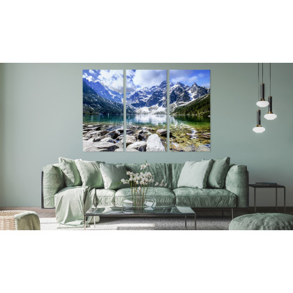 Obraz Wieloczęściowy Jezioro Morskie Oko 3D