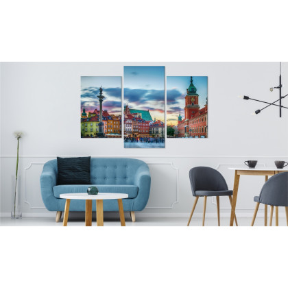 Obraz Wieloczęściowy Panorama Zamku Królewskiego W Warszawie