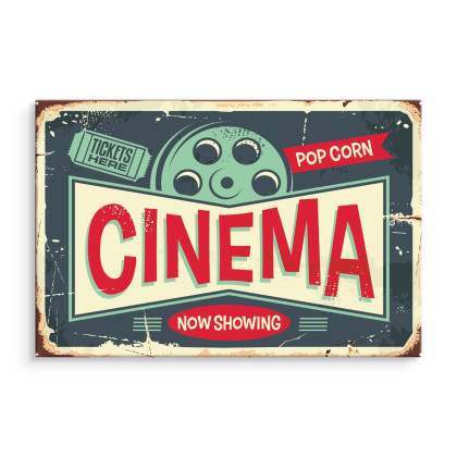 Obraz Na Płótnie Napisy Do Kina Retro