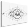 Obraz Na Płótnie Lotos I Święta Geometria