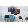 Obraz Wieloczęściowy Widok Z Lotu Ptaka Na Panoramę Moskwy