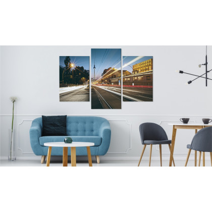 Obraz Wieloczęściowy Panoramiczny Widok Na Ulice Berlina