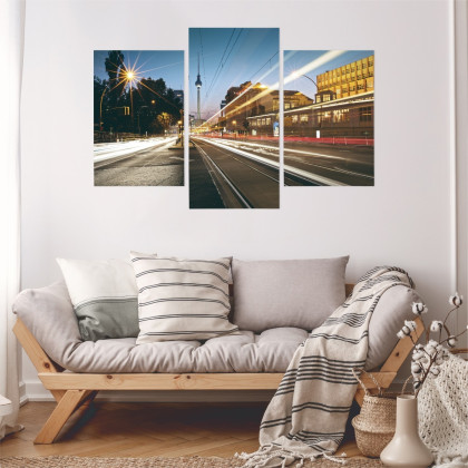 Obraz Wieloczęściowy Panoramiczny Widok Na Ulice Berlina