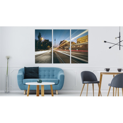 Obraz Wieloczęściowy Panoramiczny Widok Na Ulice Berlina