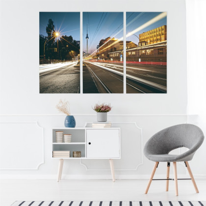 Obraz Wieloczęściowy Panoramiczny Widok Na Ulice Berlina