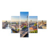 Obraz Wieloczęściowy Szprewa I Panorama Berlina