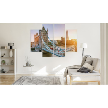 Obraz Wieloczęściowy Tower Bridge O Wschodzie Słońca