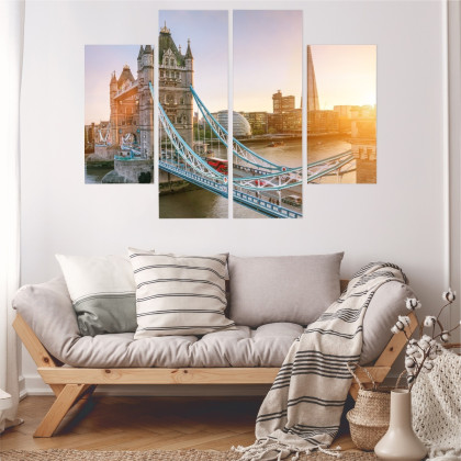 Obraz Wieloczęściowy Tower Bridge O Wschodzie Słońca