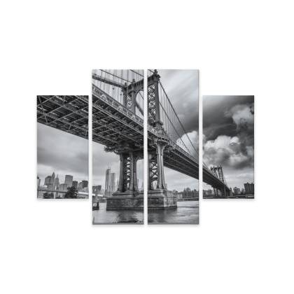 Obraz Wieloczęściowy Most Manhattan W Nowym Jorku