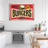 Obraz Na Płótnie Tablica Restauracji Fast Food W Stylu Retro