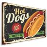 Obraz Na Płótnie Hot Dogi W Stylu Vintage