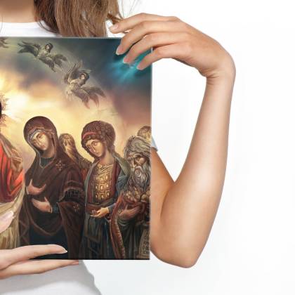 Obraz Na Płótnie Jezus Chrystus Otoczony Świętymi