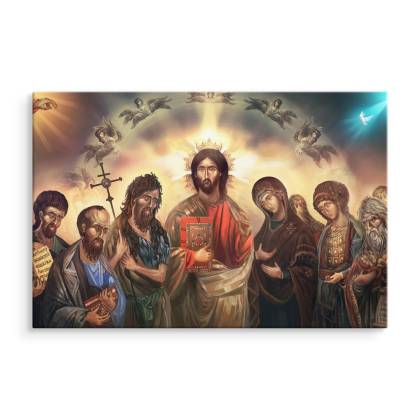Obraz Na Płótnie Jezus Chrystus Otoczony Świętymi