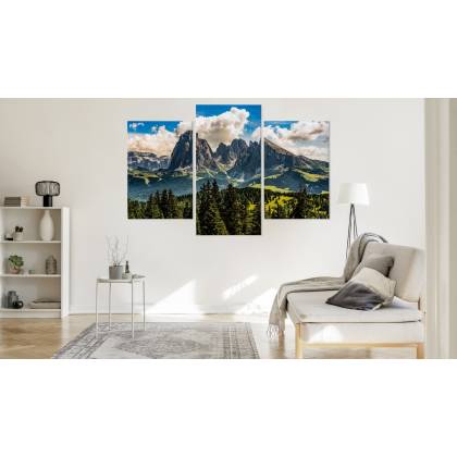 Obraz Wieloczęściowy Widok Włoskich Dolomitów 3D