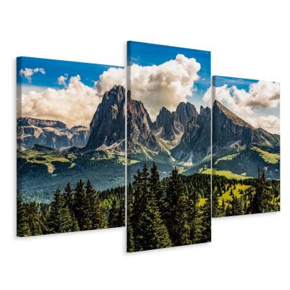 Obraz Wieloczęściowy Widok Włoskich Dolomitów 3D