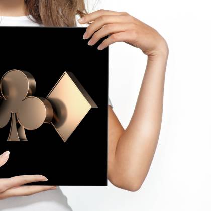 Obraz Na Płótnie Symbole Kart 3D