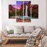 Obraz Wieloczęściowy Wodospady Havasupai