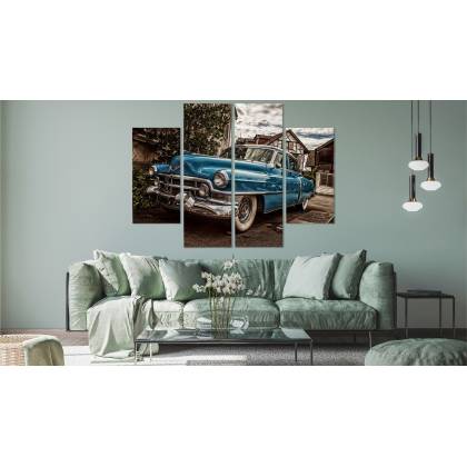 Obraz Wieloczęściowy Niebieski Cadillac Eldorado Z 1953 Roku