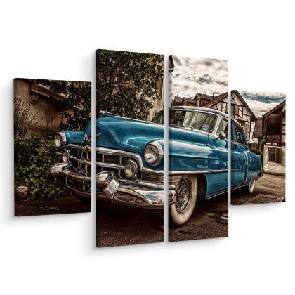 Obraz Wieloczęściowy Niebieski Cadillac Eldorado Z 1953 Roku