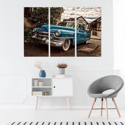 Obraz Wieloczęściowy Niebieski Cadillac Eldorado Z 1953 Roku