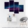 Obraz Wieloczęściowy Neonowy Samochód Mięśniowy